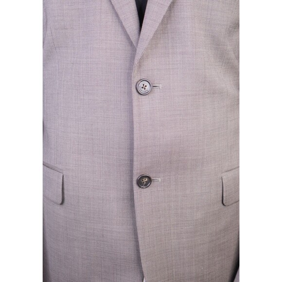 Tommy Hilfiger Sport Coat Blazer Suit Jacket Mens 42L Beige Wool Two Button - Picture 3 of 14